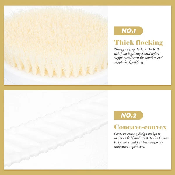 Double-head Shower Brush Man Bathing Accessory Cleaning Scrubber