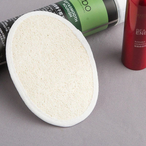 10 Exfoliating Loofah Pad Natural Face Luffa Body Sponge Scrubber Brush Bath Set