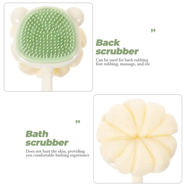 Back Rub Brush Body Exfoliator Bath Scrubber for Long Handle Shower