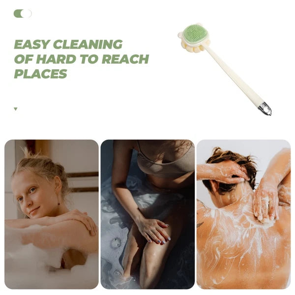 Back Rub Brush Body Exfoliator Bath Scrubber for Long Handle Shower