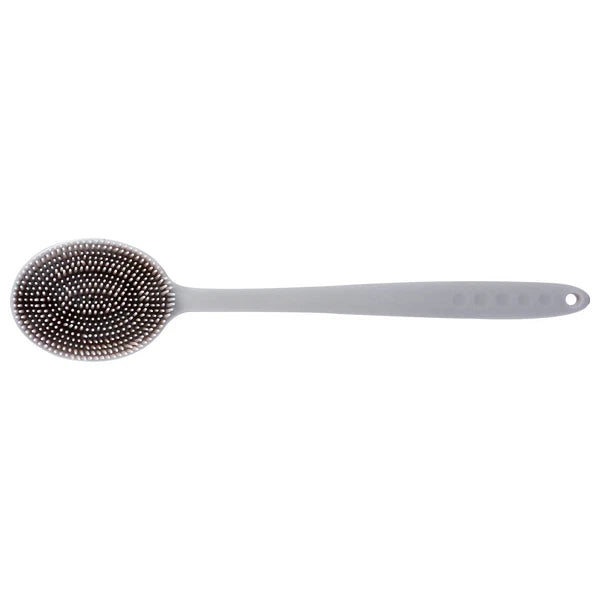 1Pc Bath Brush Silicone Bath Brush Long Handle Shower Brush Bathing Supplies