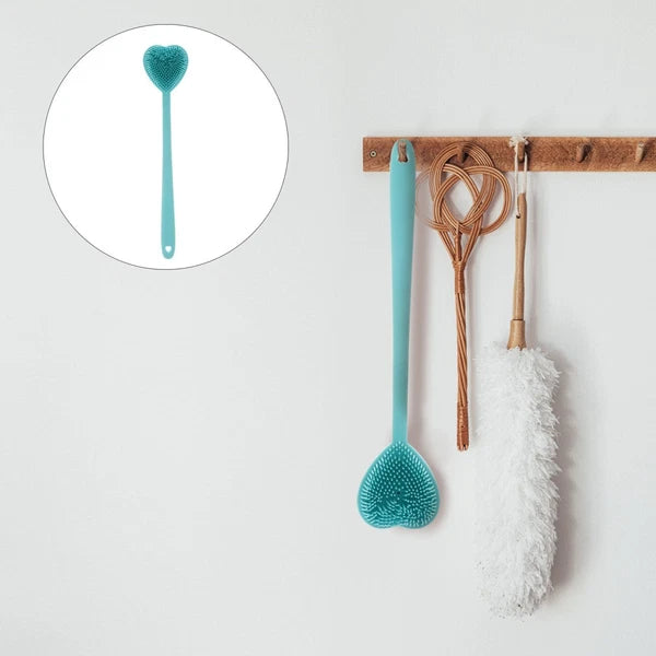 Heart-shaped Bath Brush Man Shower Exfoliator Scrubber Long Handle