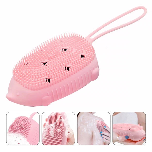 Bath Brush Child Scrubber Bathroom for Bathing Double Sided Shower