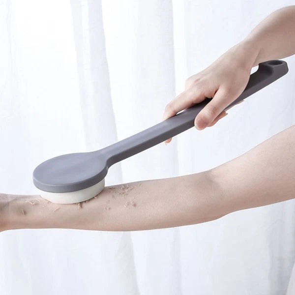 1pc Body Cleaning Brush Bath Exfoliating Brush Back Scrubber Brush (Gray)