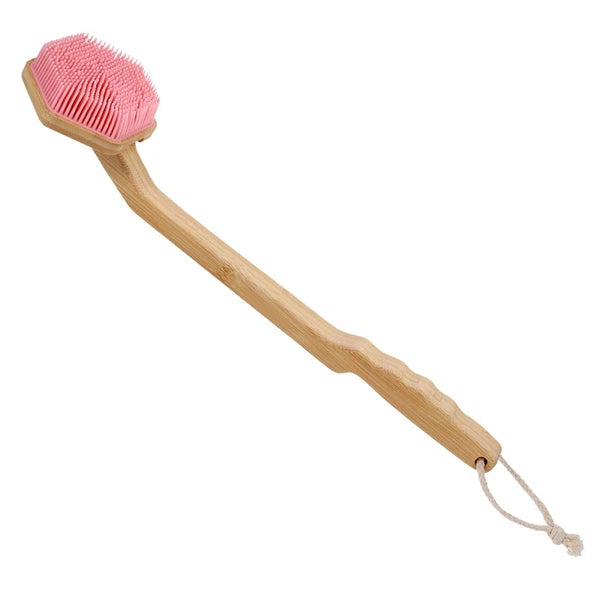Bath Brush Exfoliating Body Scrub Silicone Scrubber Shower Bathing Back for