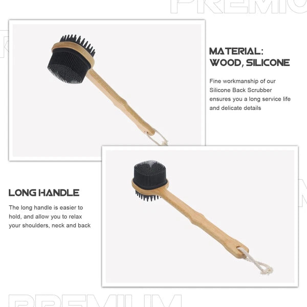 Bath Brush Exfoliating Back Scrubber Elderly Brushes Long Handle