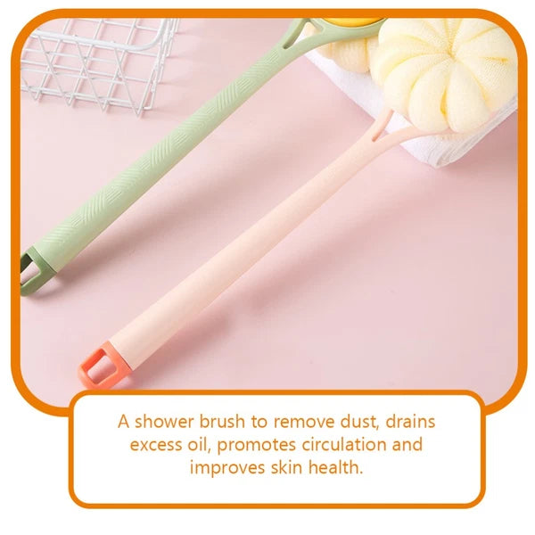 Bath Brush Shower Exfoliating Scrubber with Handle Body Exfoliator