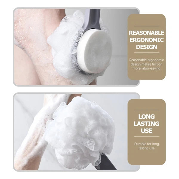 Bath Ball Brush Child Body Shower Scrubber Exfoliating Back with Handles