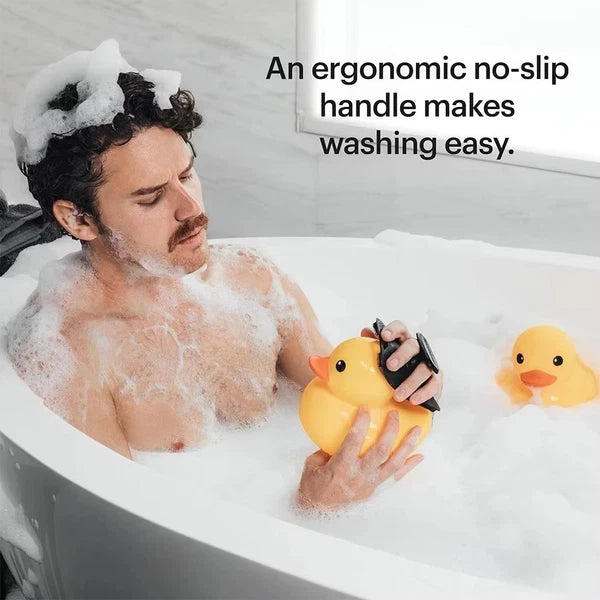 2PCS Exfoliating Cleansing Brush No Slip Handle Face Scrubber Wash Brush  Man
