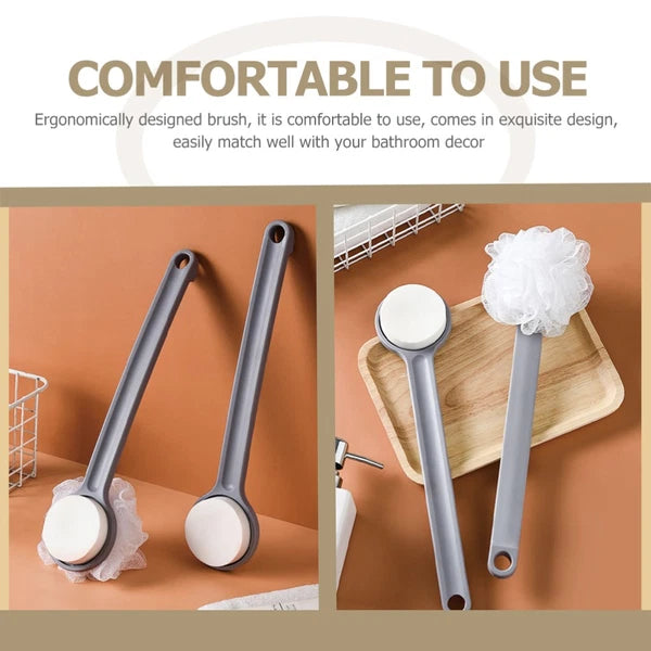 Bath Ball Brush Child Body Shower Scrubber Exfoliating Back with Handles