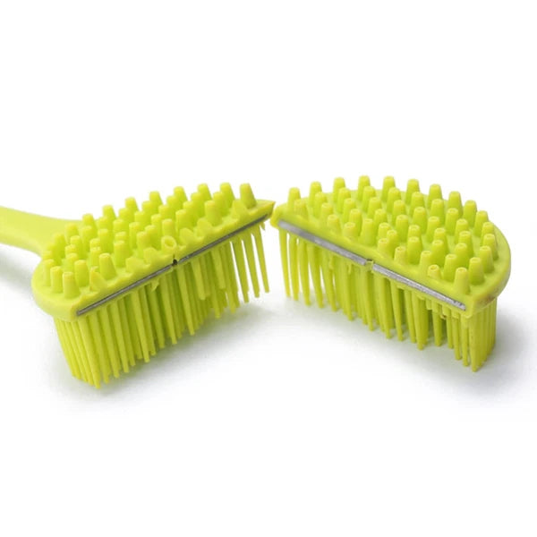 2 Count Bath Brush Man Body Exfoliator Silicone Shower Scrubber Back for