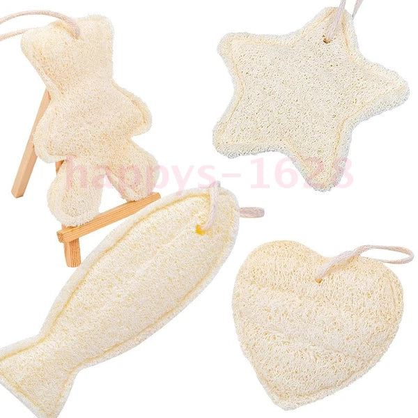Body Exfoliating Loofah Back Scrubber Natural luffa Shower Bath Child Clean Skin