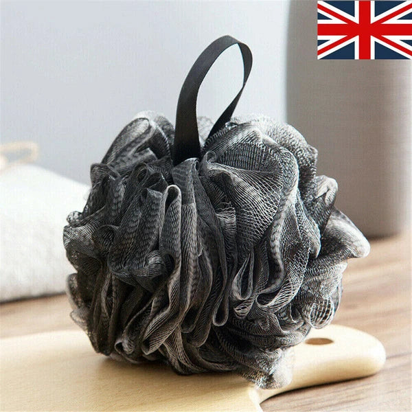 Shower Body Brush Ball Large Scrubber Sponge Exfoliating Puff Bath Mesh Ball UK