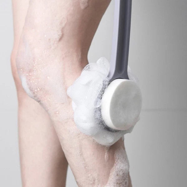 1pc Body Cleaning Brush Bath Exfoliating Brush Back Scrubber Brush (Gray)