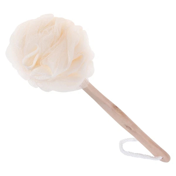 Long Handle Exfoliating Bath Sponge Brush for Back and Feet Cleansing