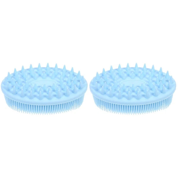 2 Count Silicone Bath Brush Body Brushes for Shower Baby Scalp Massage