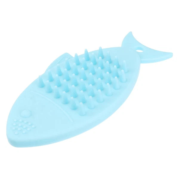 Fish-shaped Bath Brush Shower Scrubber for Body Cleansing Baby Child Handheld