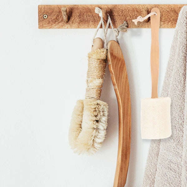 Loofah Shower Brush Body Scrub Exfoliator Handheld Cleansing Skin