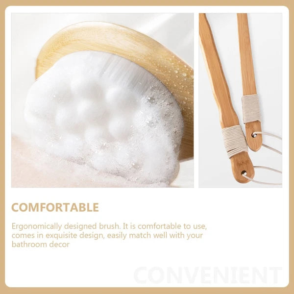 Long Handle Back Rubbing Cat Claw Brush Bath Body Scrubber Shower Exfoliating