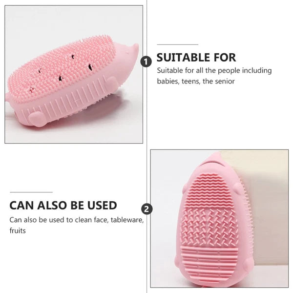 Bath Brush Child Scrubber Bathroom for Bathing Double Sided Shower