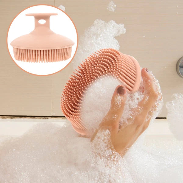 Bath Brush Exfoliating for Scrub Shower Portable Silicone