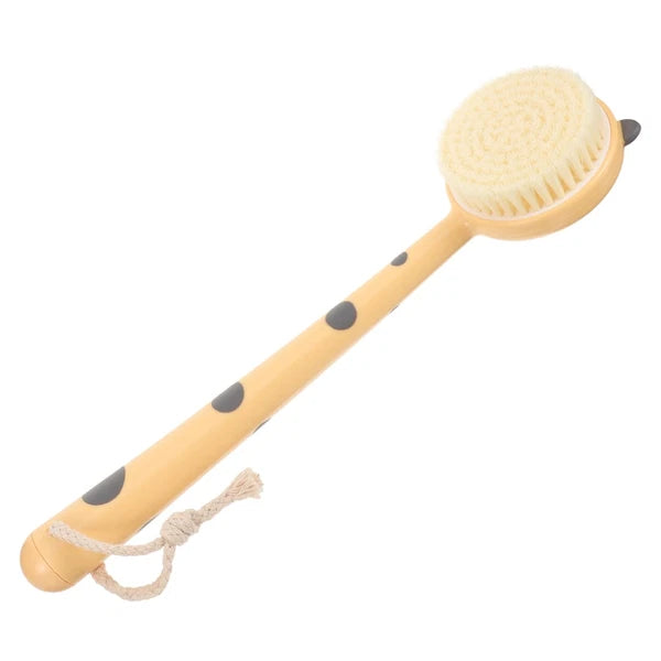 Leopard Print Bath Brush Soft Body Scrubber Scrubbers for Back Fiber